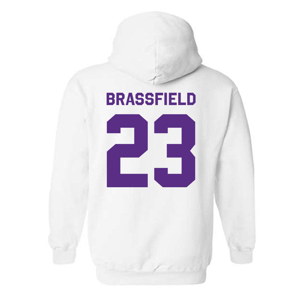 TCU - NCAA Baseball : Mason Brassfield - Classic Shersey Hooded Sweatshirt-1