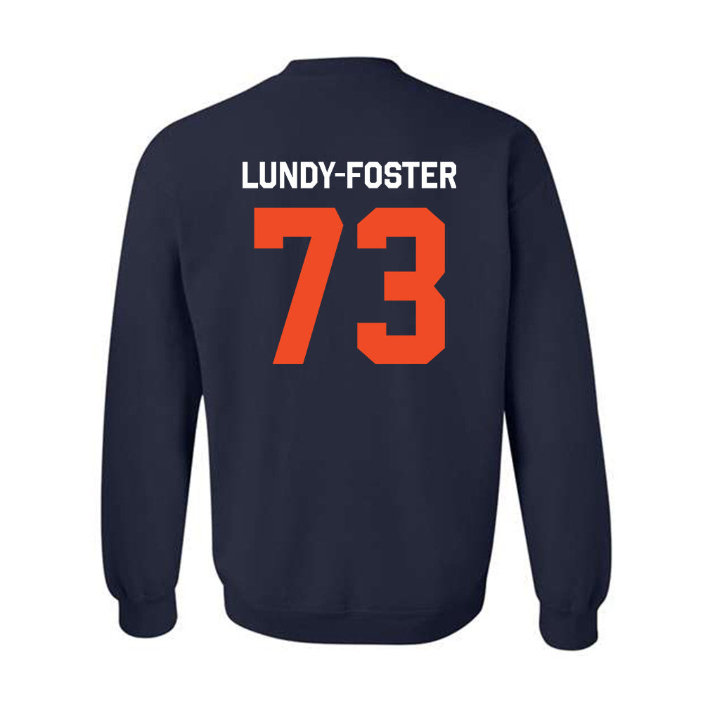 Auburn - NCAA Football : Mykall Lundy-Foster - Classic Shersey Crewneck Sweatshirt-3