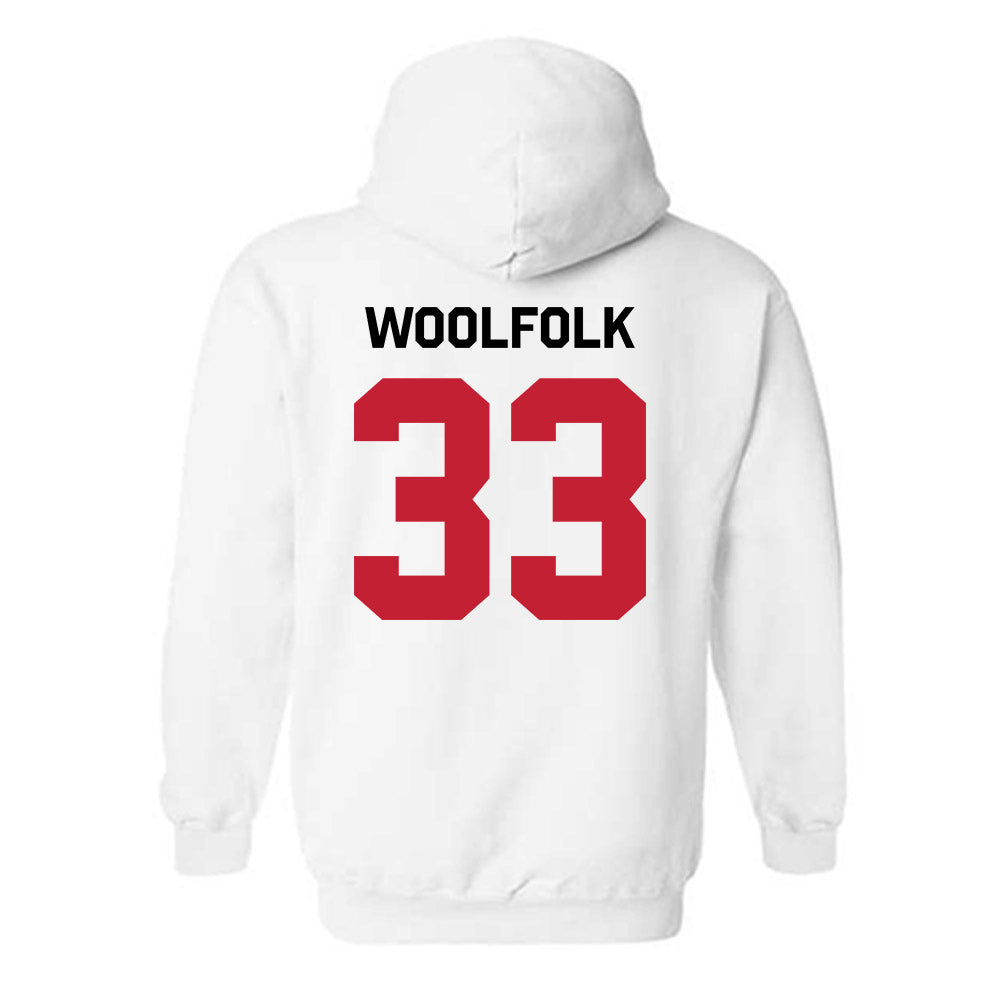 Georgia - NCAA Women's Basketball : Mia Woolfolk - Classic Shersey Hooded Sweatshirt-1