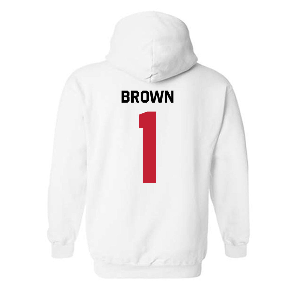 Georgia - NCAA Women's Soccer : Jordan Brown - Classic Shersey Hooded Sweatshirt-1
