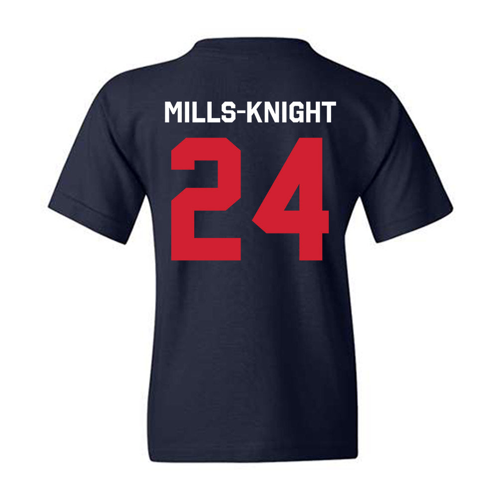 Ole Miss - NCAA Football : Shekai Mills-Knight - Classic Shersey Youth T-Shirt-1