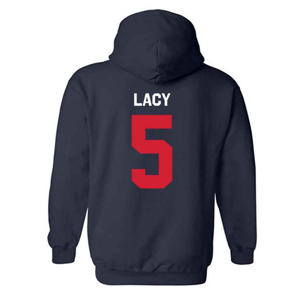 Ole Miss - NCAA Football : Kewan Lacy - Classic Shersey Hooded Sweatshirt-1