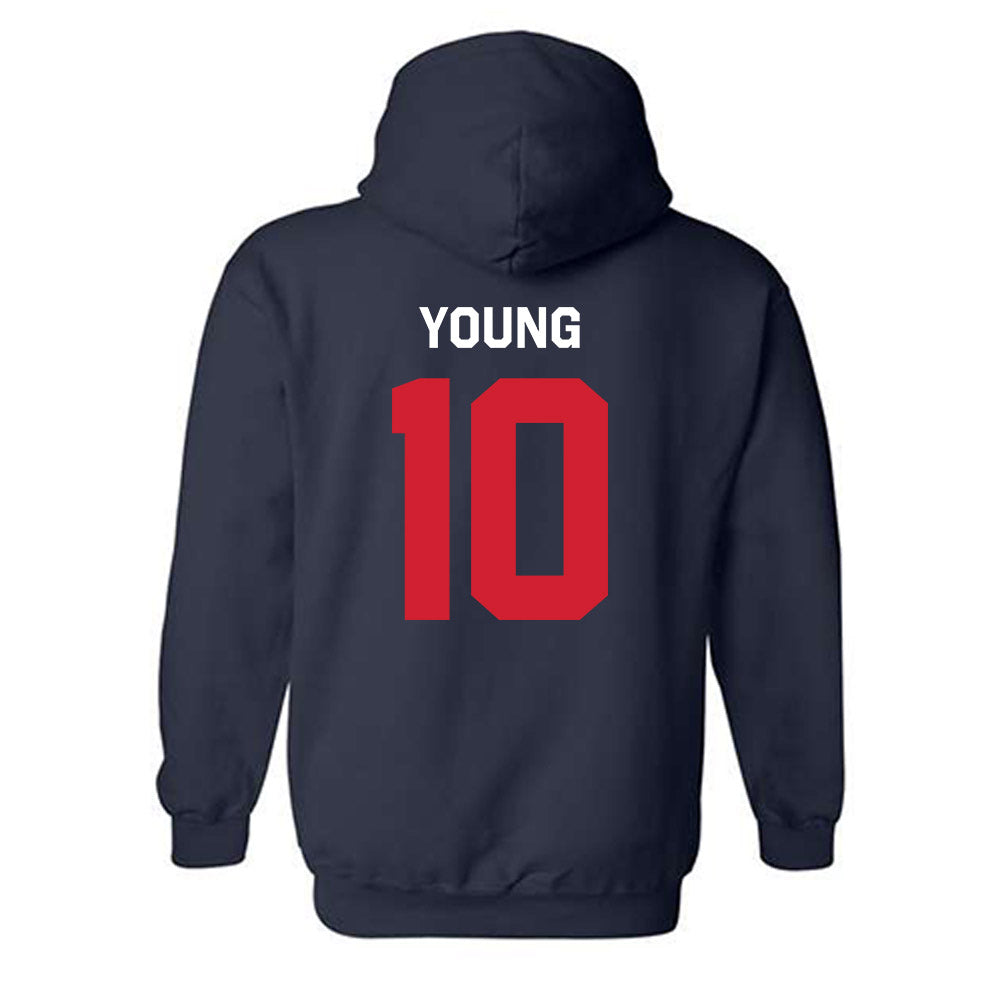 Ole Miss - NCAA Women's Basketball : J'Adore Young - Classic Shersey Hooded Sweatshirt-1