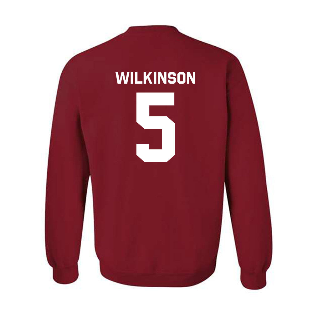 Arkansas - NCAA Men's Basketball : Jeremiah Wilkinson - Classic Shersey Crewneck Sweatshirt-1
