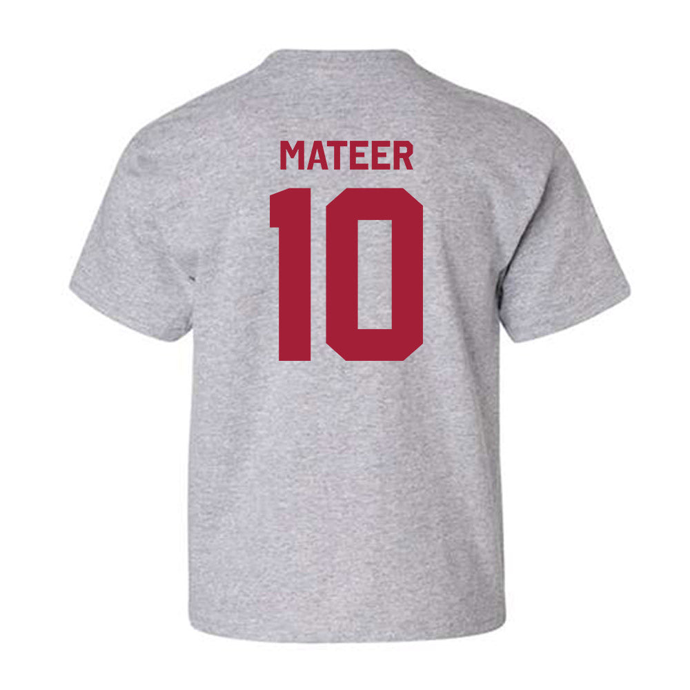 Oklahoma - NCAA Football : John Mateer - Classic Shersey Youth T-Shirt-1