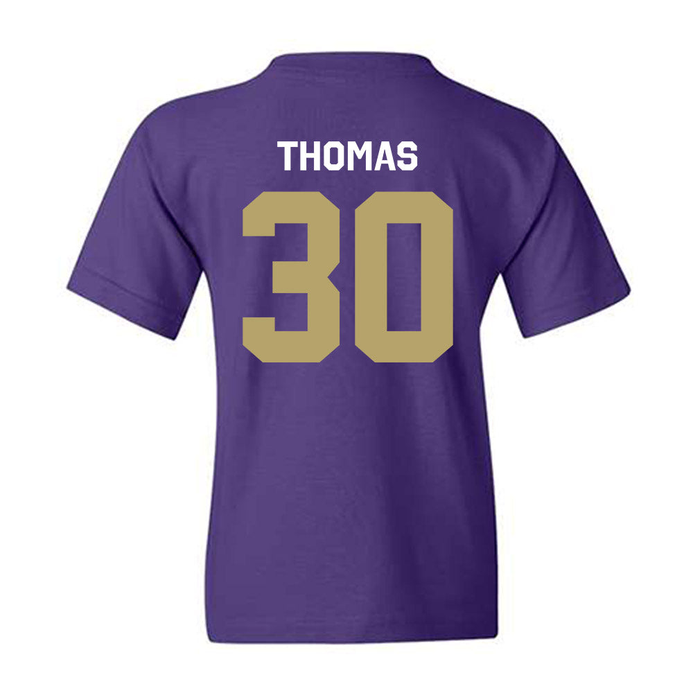 JMU - NCAA Football : Dkwan Thomas - Classic Shersey Youth T-Shirt-1