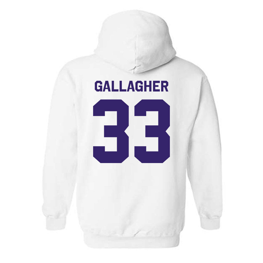 JMU - NCAA Baseball : Aiden Gallagher - Classic Shersey Hooded Sweatshirt-1