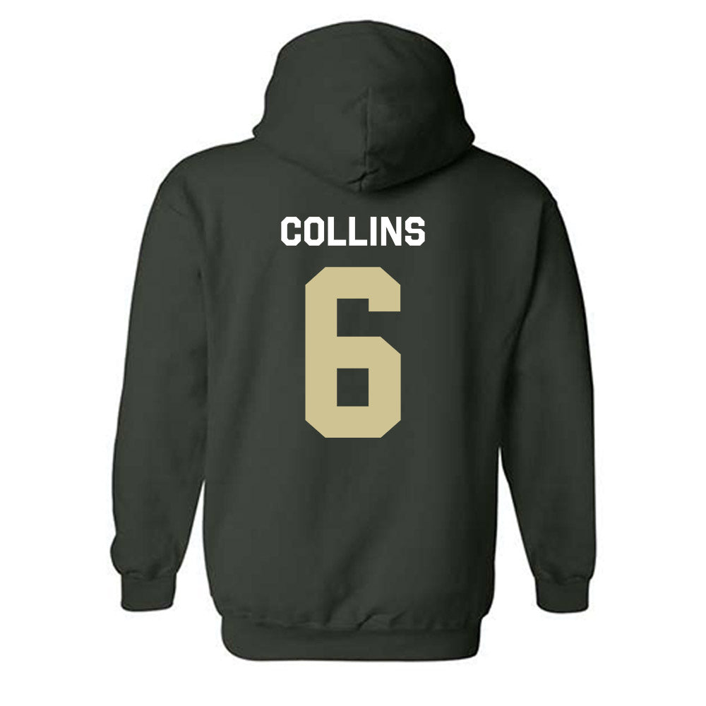 USF - NCAA Men's Basketball : Daimion Collins - Classic Shersey Hooded Sweatshirt-1