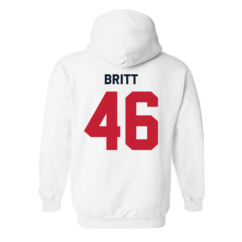 St. Johns - NCAA Baseball : Sean Britt - Classic Shersey Hooded Sweatshirt-1