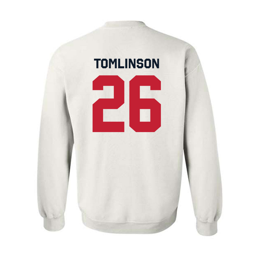 St. Johns - NCAA Men's Soccer : Kaief Tomlinson - Classic Shersey Crewneck Sweatshirt-1