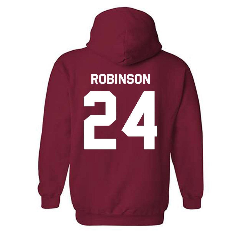 WSU - NCAA Men's Basketball : Dominik Robinson - Classic Shersey Hooded Sweatshirt-1