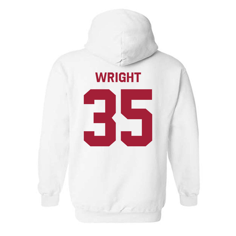 WSU - NCAA Football : Erimus Wright - Classic Shersey Hooded Sweatshirt-1