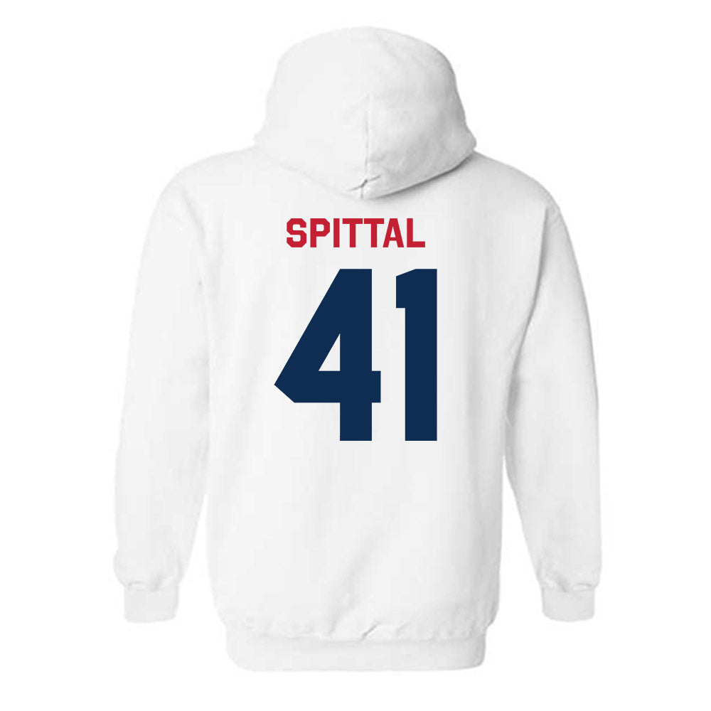 FAU - NCAA Beach Volleyball : Allison Spittal - Classic Shersey Hooded Sweatshirt-1