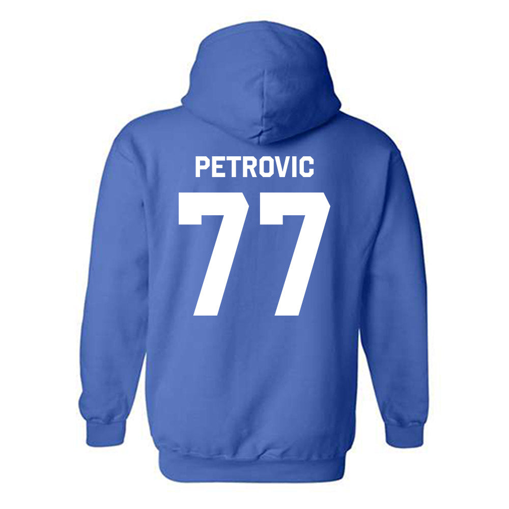 Seton Hall - NCAA Men's Basketball : Mihailo Petrovic - Classic Shersey Hooded Sweatshirt-3