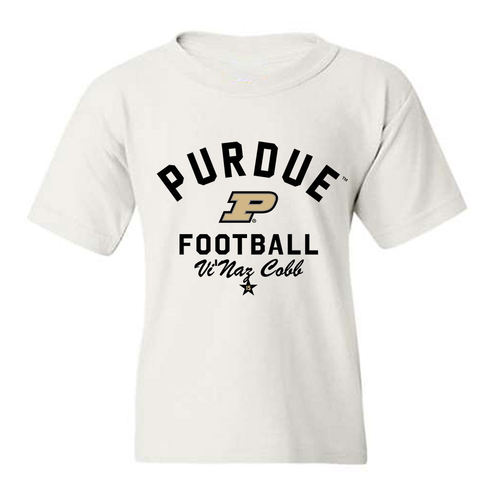 Purdue - NCAA Football : Vi'Naz Cobb - Classic Shersey Youth T-Shirt-0