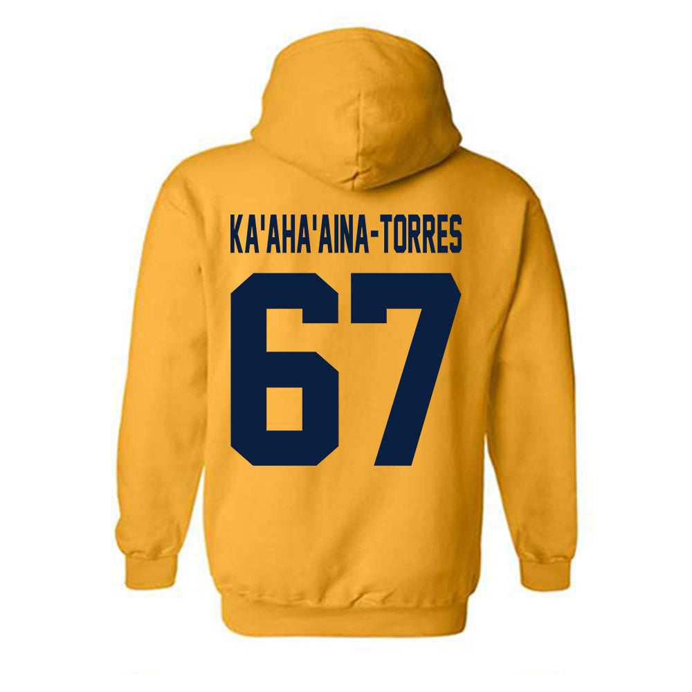 Michigan - NCAA Football : Houston Ka'aha'aina-Torres - Classic Shersey Hooded Sweatshirt-3