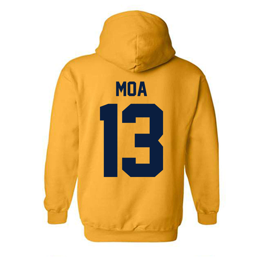 Michigan - NCAA Football : Aisea Moa - Classic Shersey Hooded Sweatshirt-3
