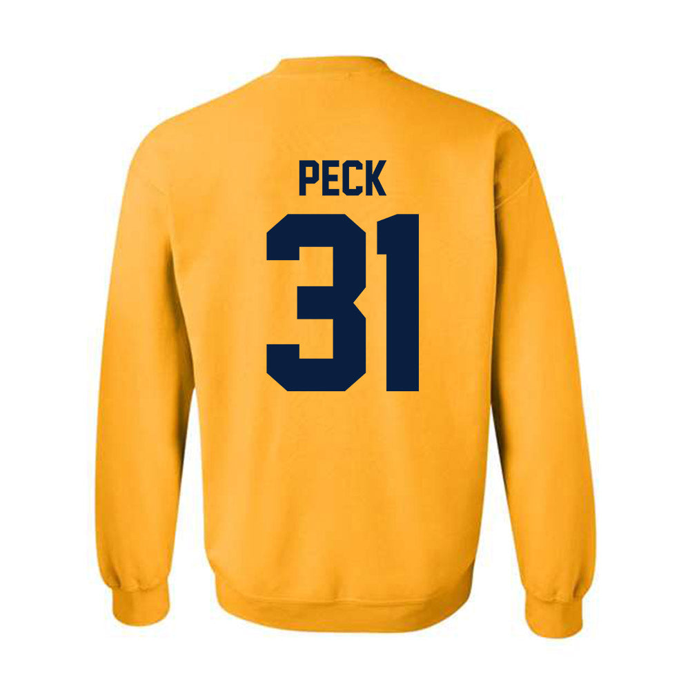 Michigan - NCAA Men's Ice Hockey : Stephen Peck - Classic Shersey Crewneck Sweatshirt-1