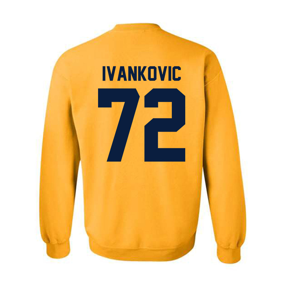 Michigan - NCAA Men's Ice Hockey : Jack Ivankovic - Classic Shersey Crewneck Sweatshirt-1