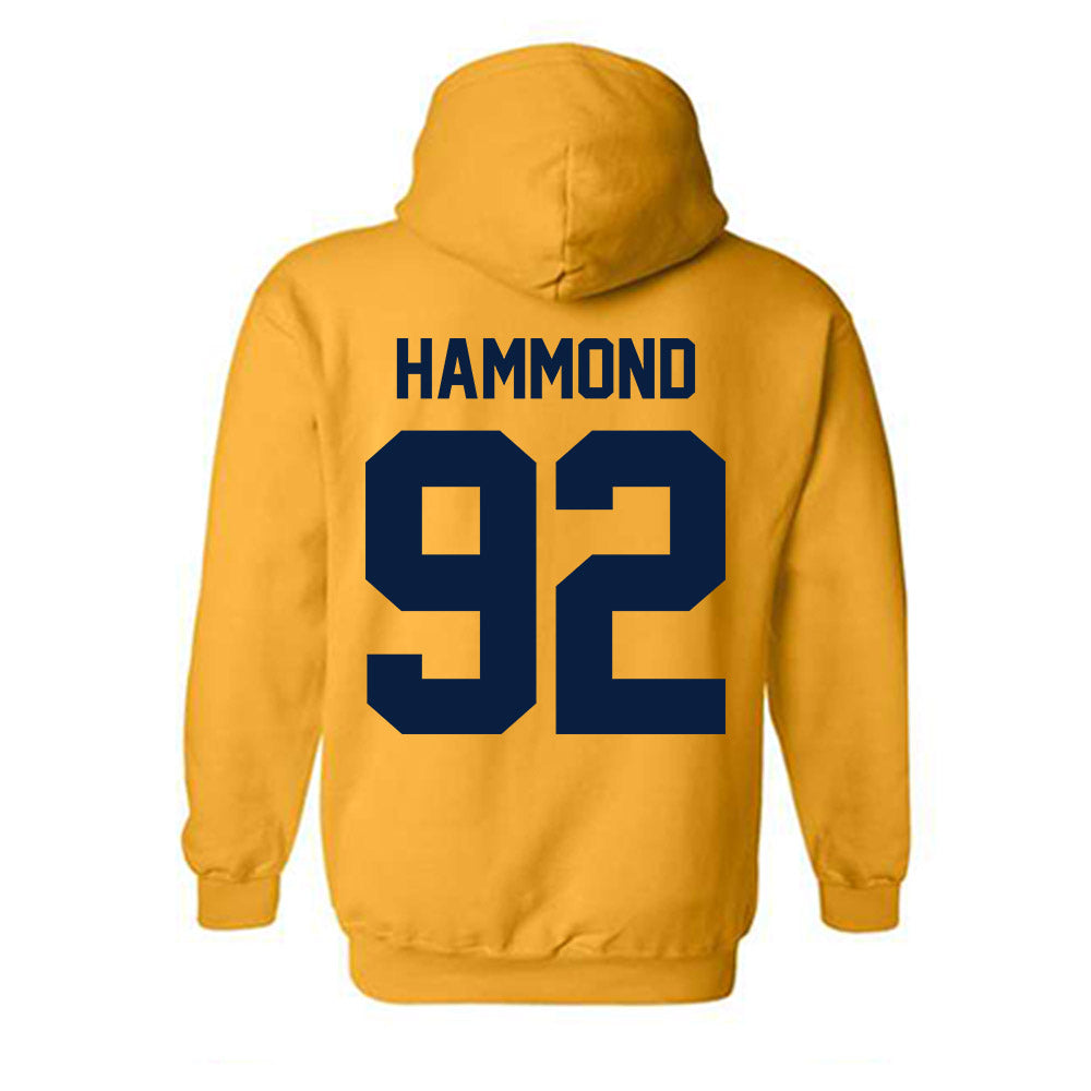 Michigan - NCAA Football : Ted Hammond - Classic Shersey Hooded Sweatshirt-1