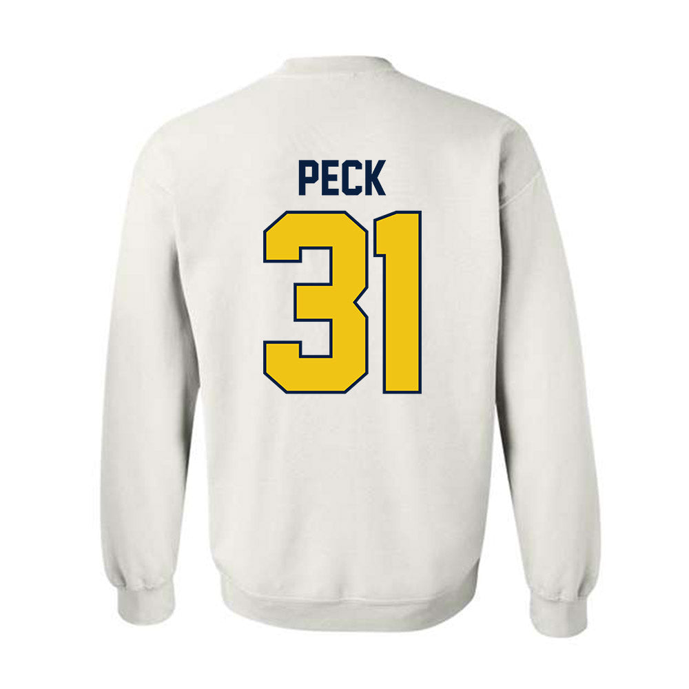 Michigan - NCAA Men's Ice Hockey : Stephen Peck - Classic Shersey Crewneck Sweatshirt-1