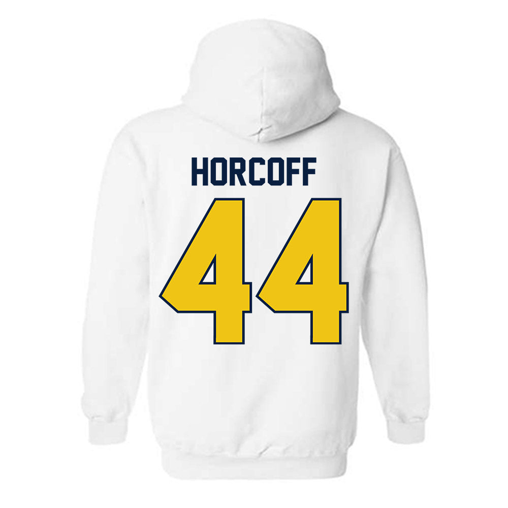 Michigan - NCAA Men's Ice Hockey : Will Horcoff - Classic Shersey Hooded Sweatshirt-1
