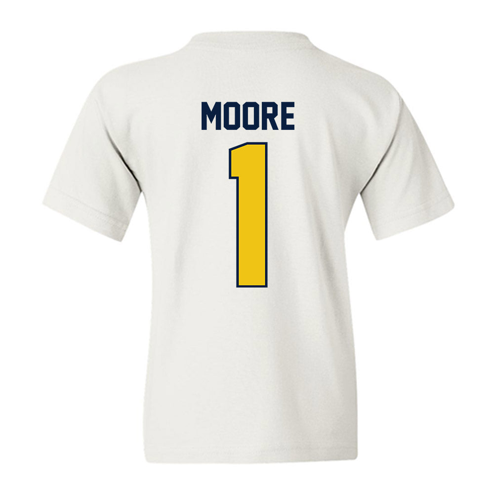 Michigan - NCAA Football : Rod Moore - Classic Shersey Youth T-Shirt-1