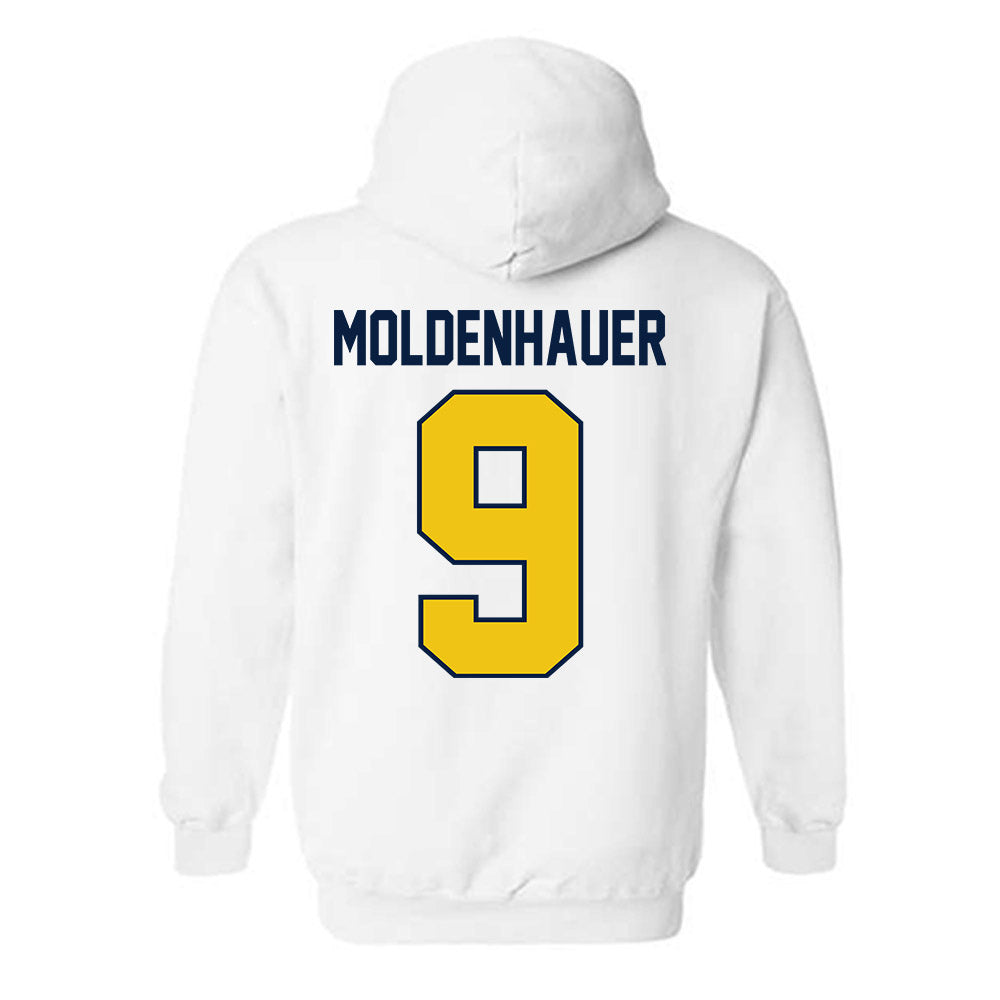 Michigan - NCAA Men's Ice Hockey : Nick Moldenhauer - Classic Shersey Hooded Sweatshirt-1