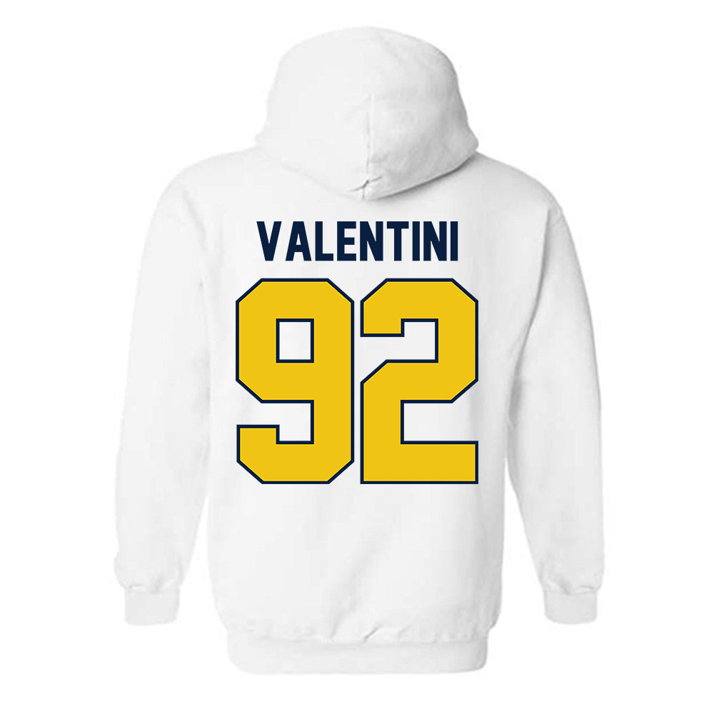 Michigan - NCAA Men's Ice Hockey : Adam Valentini - Classic Shersey Hooded Sweatshirt-1