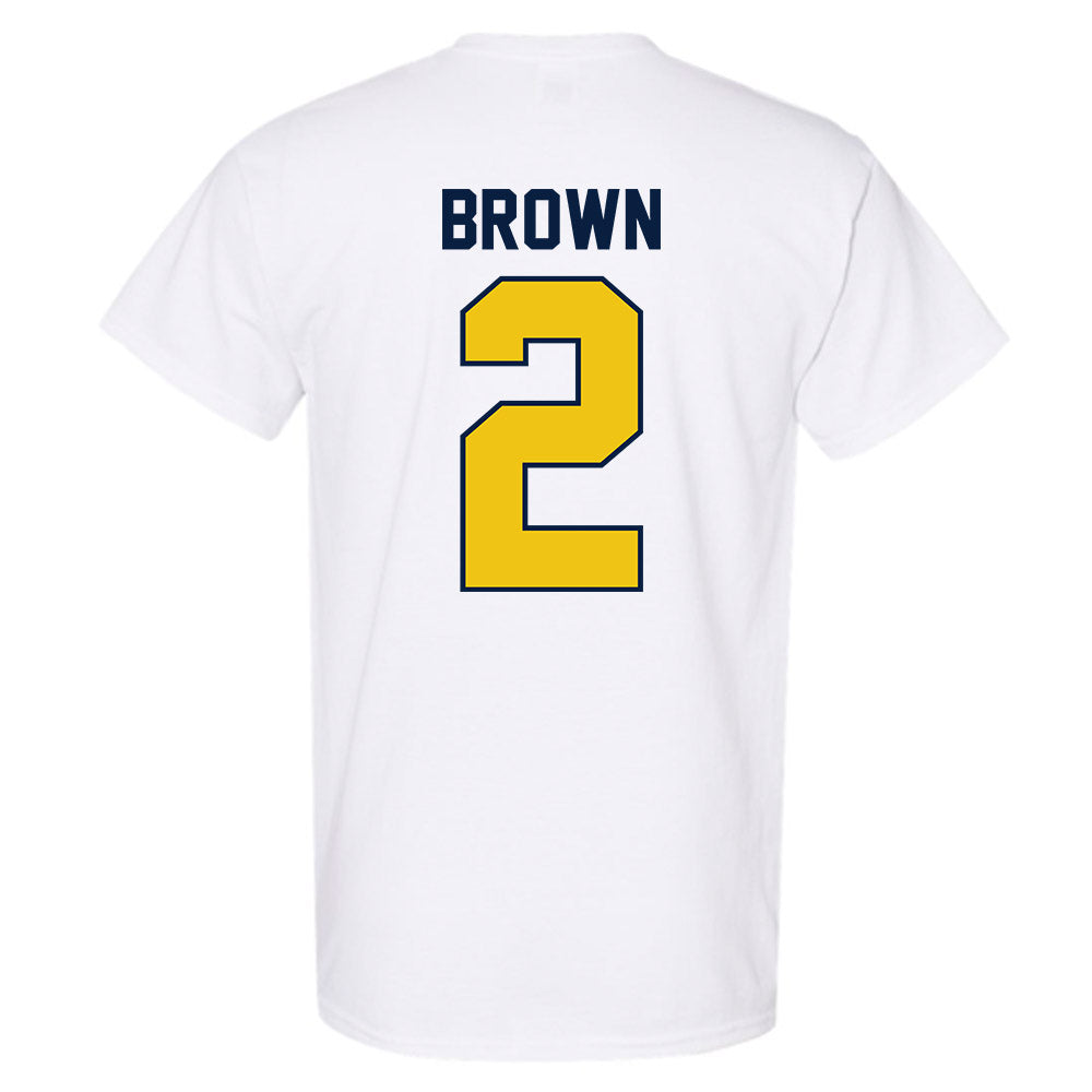 Michigan - NCAA Women's Basketball : Macy Brown - Classic Shersey T-Shirt-1