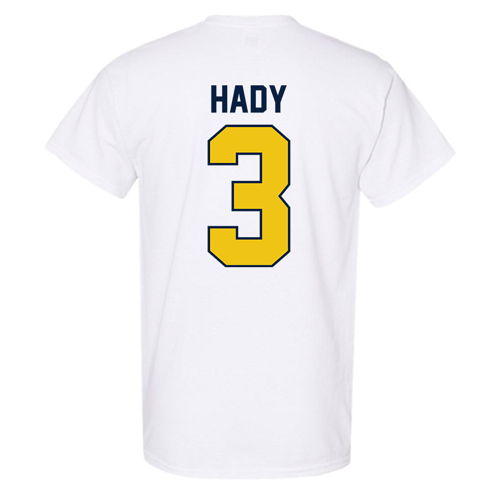 Michigan - NCAA Men's Ice Hockey : Hunter Hady - Classic Shersey T-Shirt-1