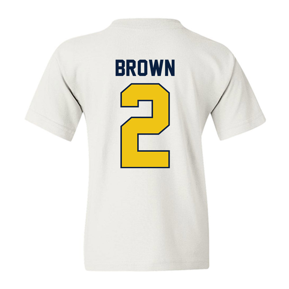 Michigan - NCAA Women's Basketball : Macy Brown - Classic Shersey Youth T-Shirt-1