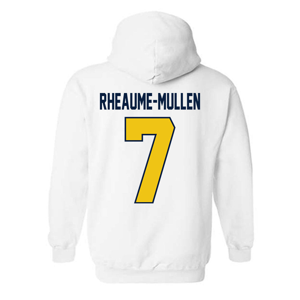 Michigan - NCAA Men's Ice Hockey : Dakoda Rheaume-Mullen - Classic Shersey Hooded Sweatshirt-1