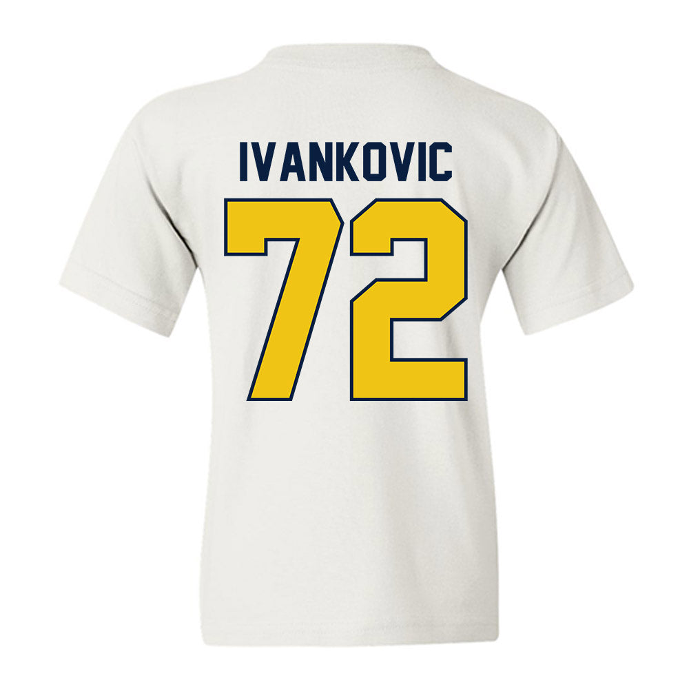 Michigan - NCAA Men's Ice Hockey : Jack Ivankovic - Classic Shersey Youth T-Shirt-1