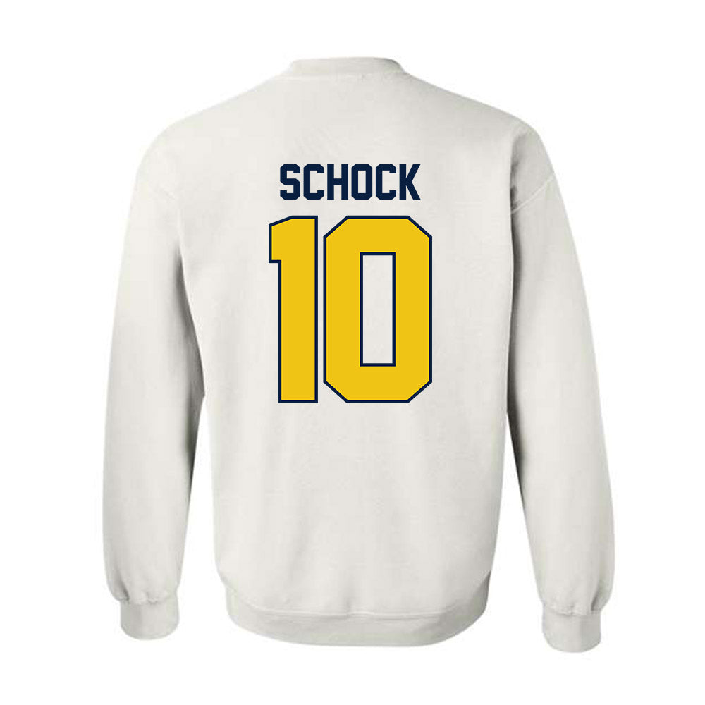 Michigan - NCAA Men's Ice Hockey : Drew Schock - Classic Shersey Crewneck Sweatshirt-1