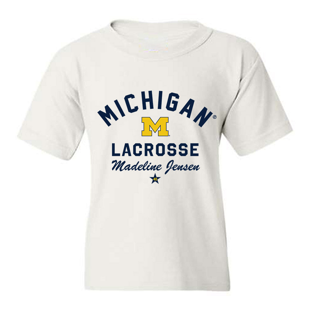 Michigan - NCAA Women's Lacrosse : Madeline Jensen - Classic Shersey Youth T-Shirt-0