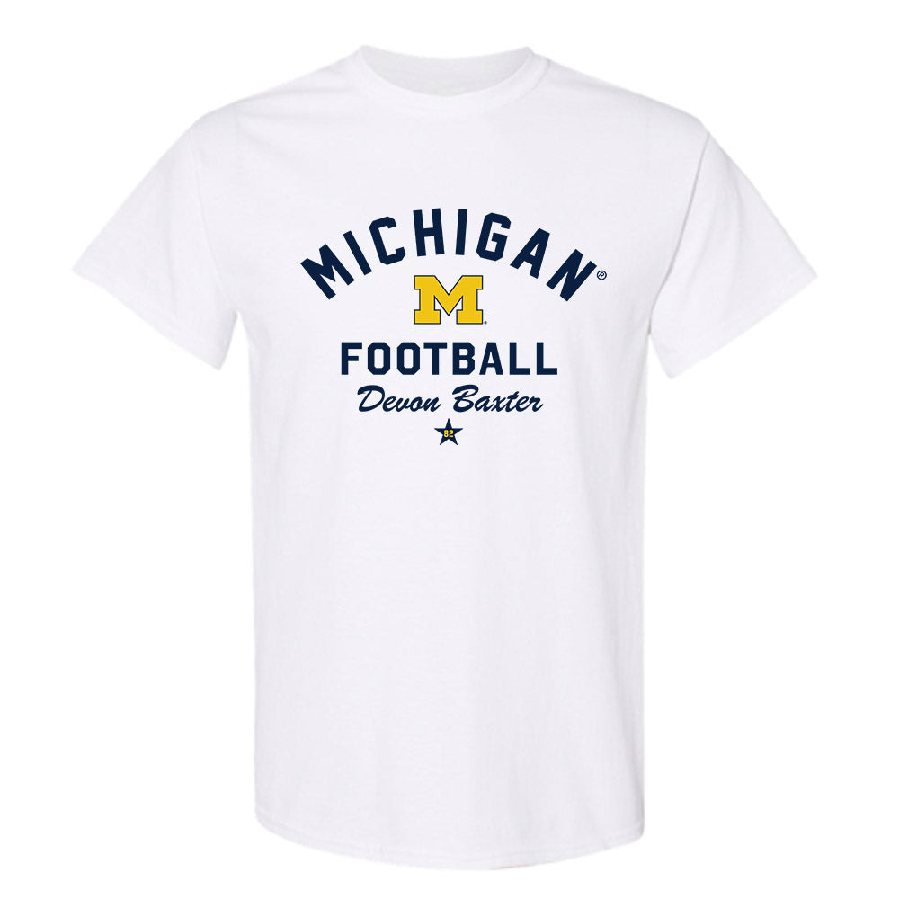 Michigan - NCAA Football : Devon Baxter - Classic Shersey T-Shirt-0