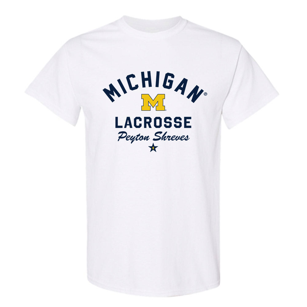 Michigan - NCAA Women's Lacrosse : Peyton Shreves - Classic Shersey T-Shirt-0