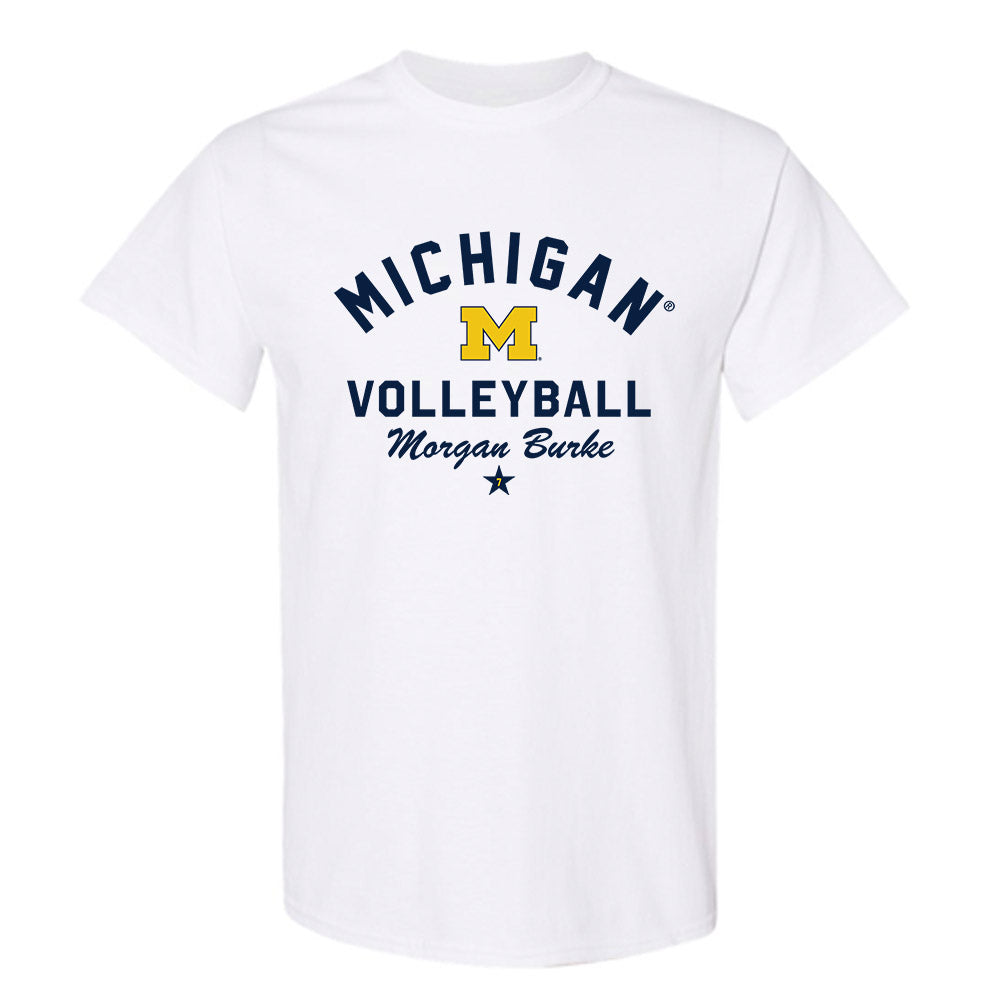 Michigan - NCAA Women's Volleyball : Morgan Burke - Classic Shersey T-Shirt-0