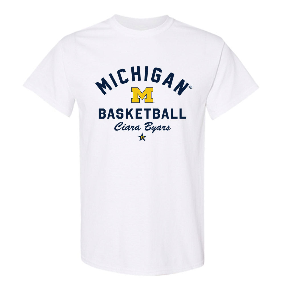 Michigan - NCAA Women's Basketball : Ciara Byars - Classic Shersey T-Shirt-0