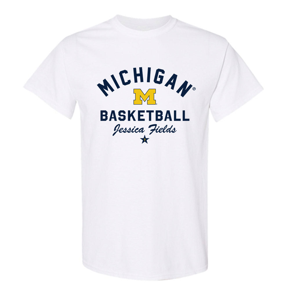 Michigan - NCAA Women's Basketball : Jessica Fields - Classic Shersey T-Shirt-0