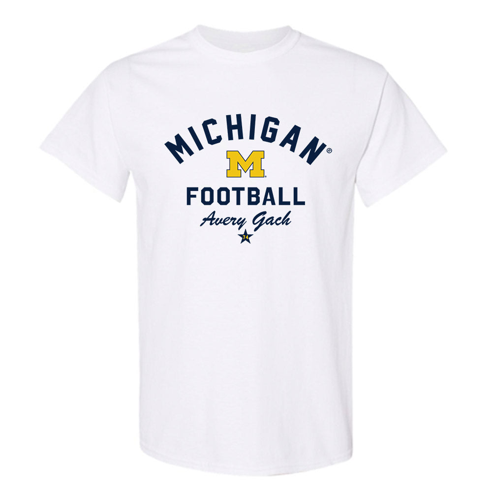 Michigan - NCAA Football : Avery Gach - Classic Shersey T-Shirt-0