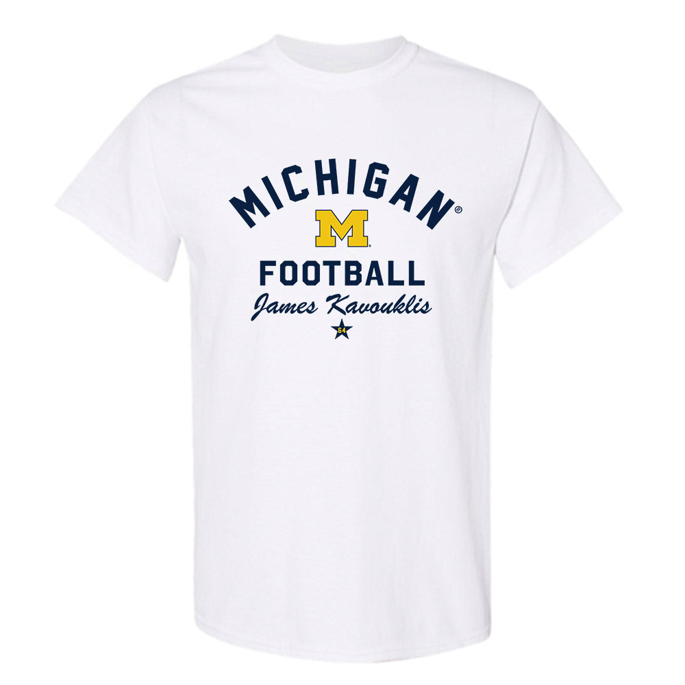 Michigan - NCAA Football : James Kavouklis - Classic Shersey T-Shirt-0