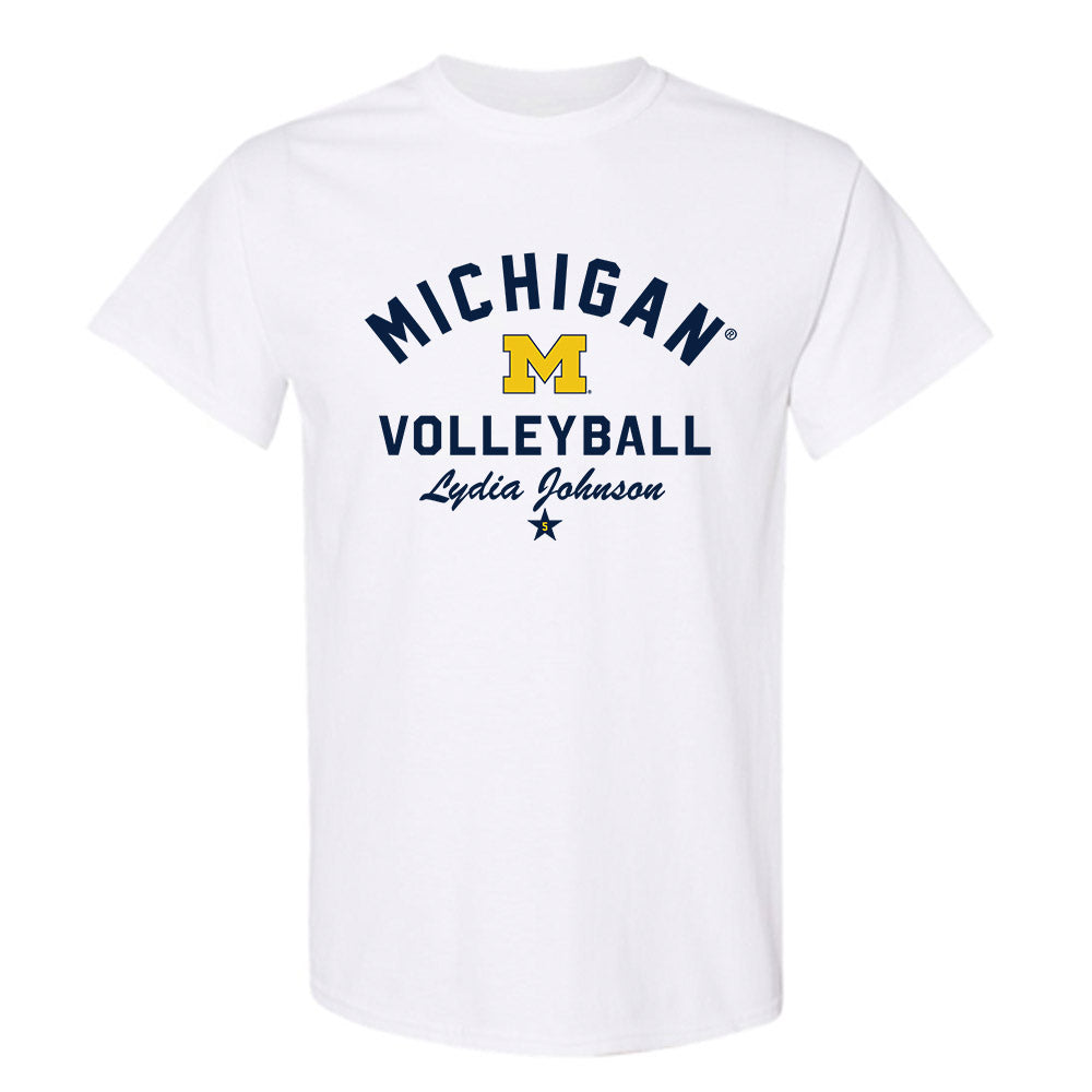 Michigan - NCAA Women's Volleyball : Lydia Johnson - Classic Shersey T-Shirt-0