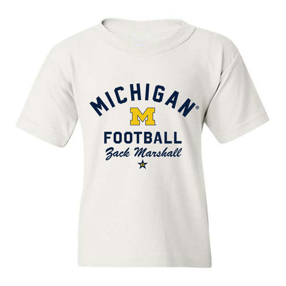 Michigan - NCAA Football : Zack Marshall - Classic Shersey Youth T-Shirt-0