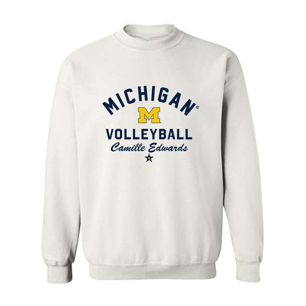 Michigan - NCAA Women's Volleyball : Camille Edwards - Classic Shersey Crewneck Sweatshirt-0