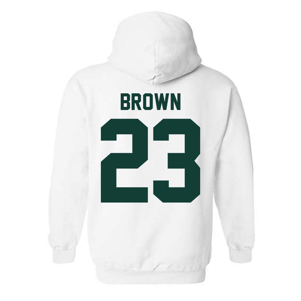 Michigan State - NCAA Women's Basketball : Jalyn Brown - Classic Shersey Hooded Sweatshirt-1