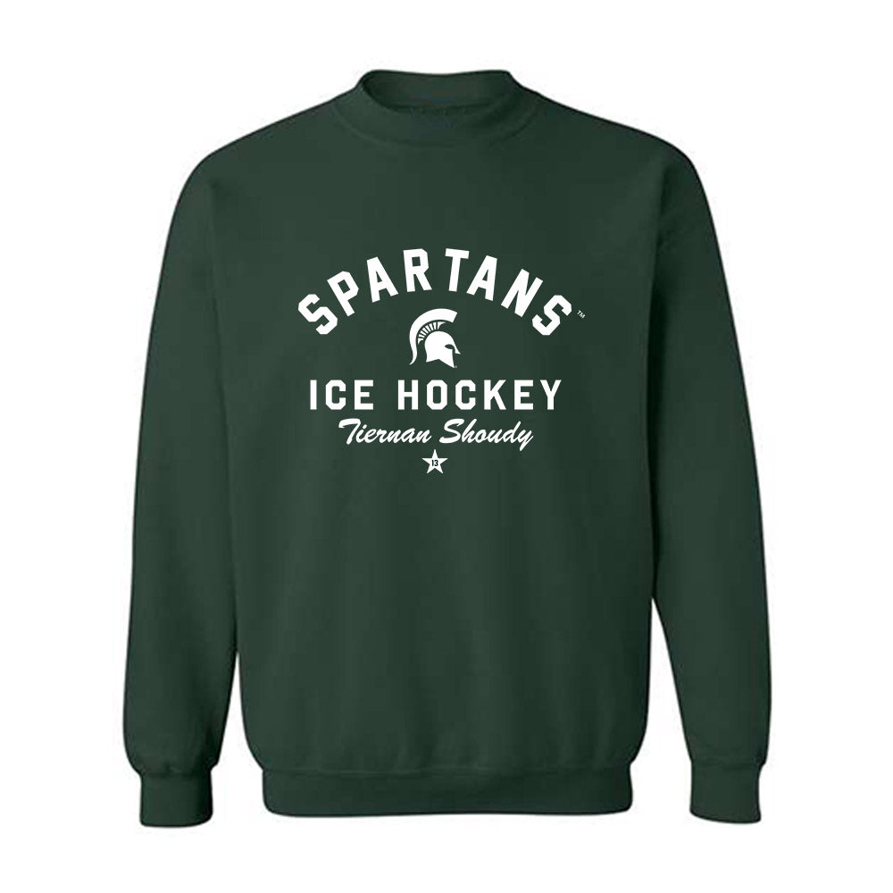 Michigan State - NCAA Men's Ice Hockey : Tiernan Shoudy - Classic Shersey Crewneck Sweatshirt-0