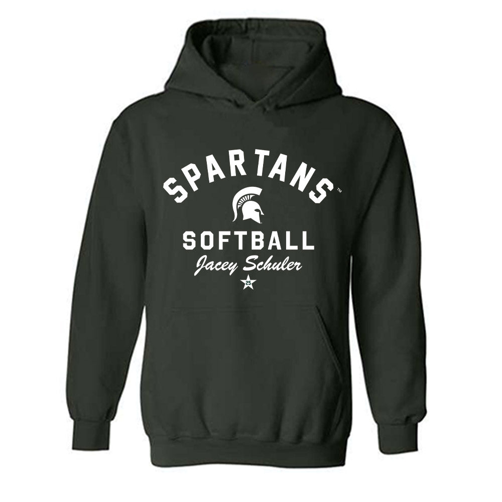 Michigan State - NCAA Softball : Jacey Schuler - Classic Shersey Hooded Sweatshirt-0