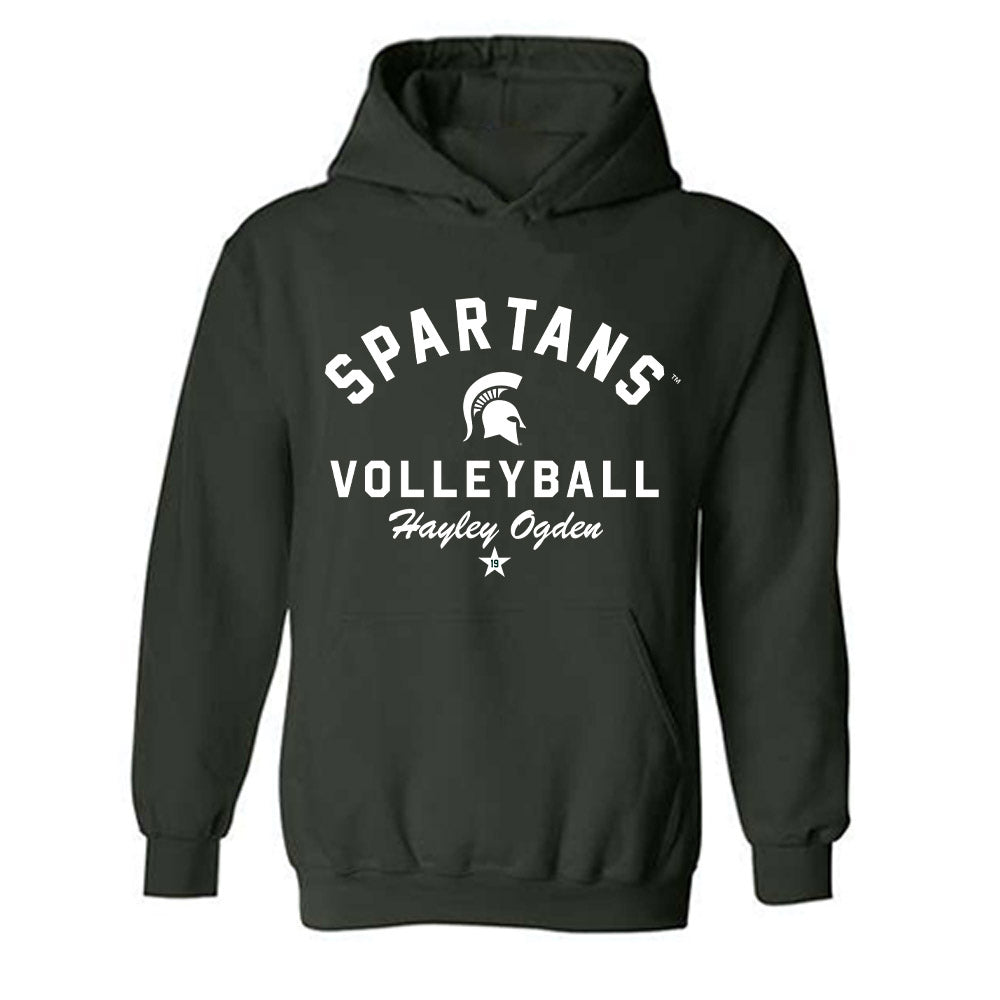 Michigan State - NCAA Women's Volleyball : Hayley Ogden - Classic Shersey Hooded Sweatshirt-1